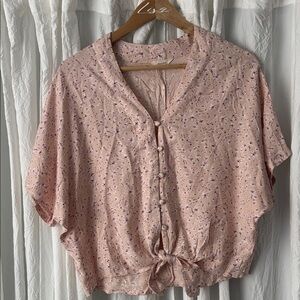 Sim& Sam  Pink Floral Women's Blouse
